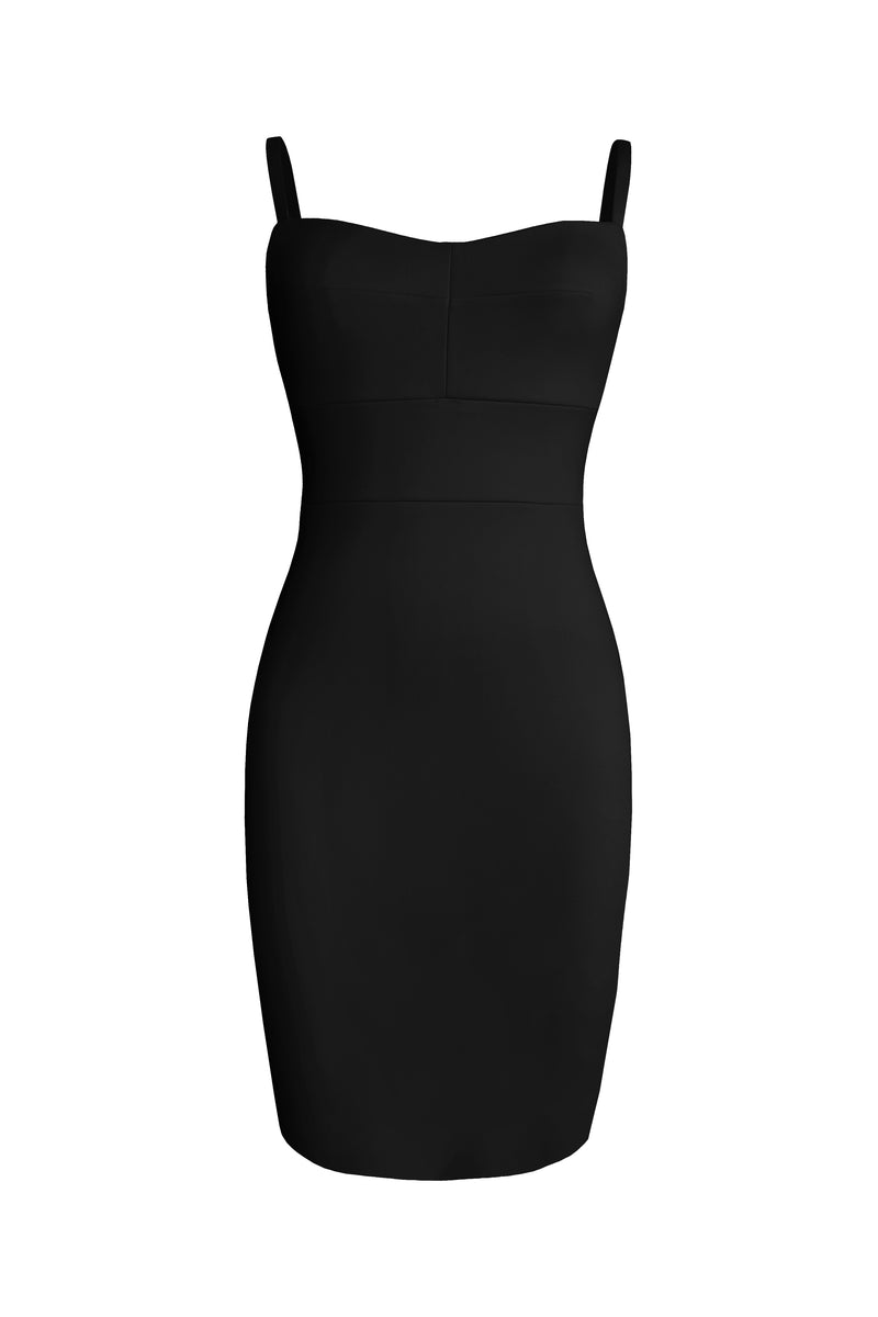 Bodycon Dress with Shoulder Straps