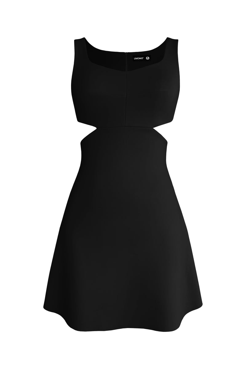 Mini Dress with Waist Cut-out