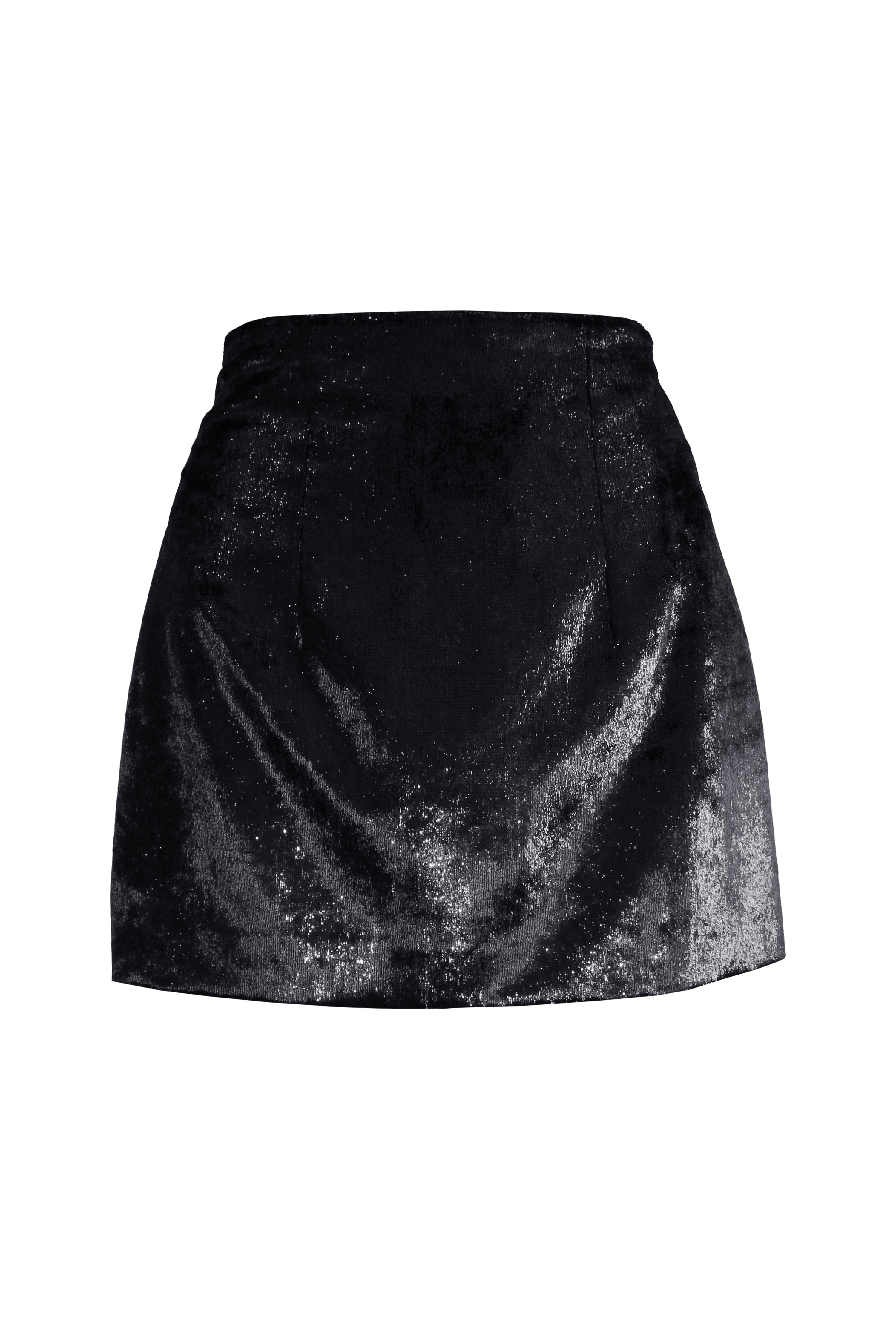 Lurex Velvet Mini Skirt – L'MOMO