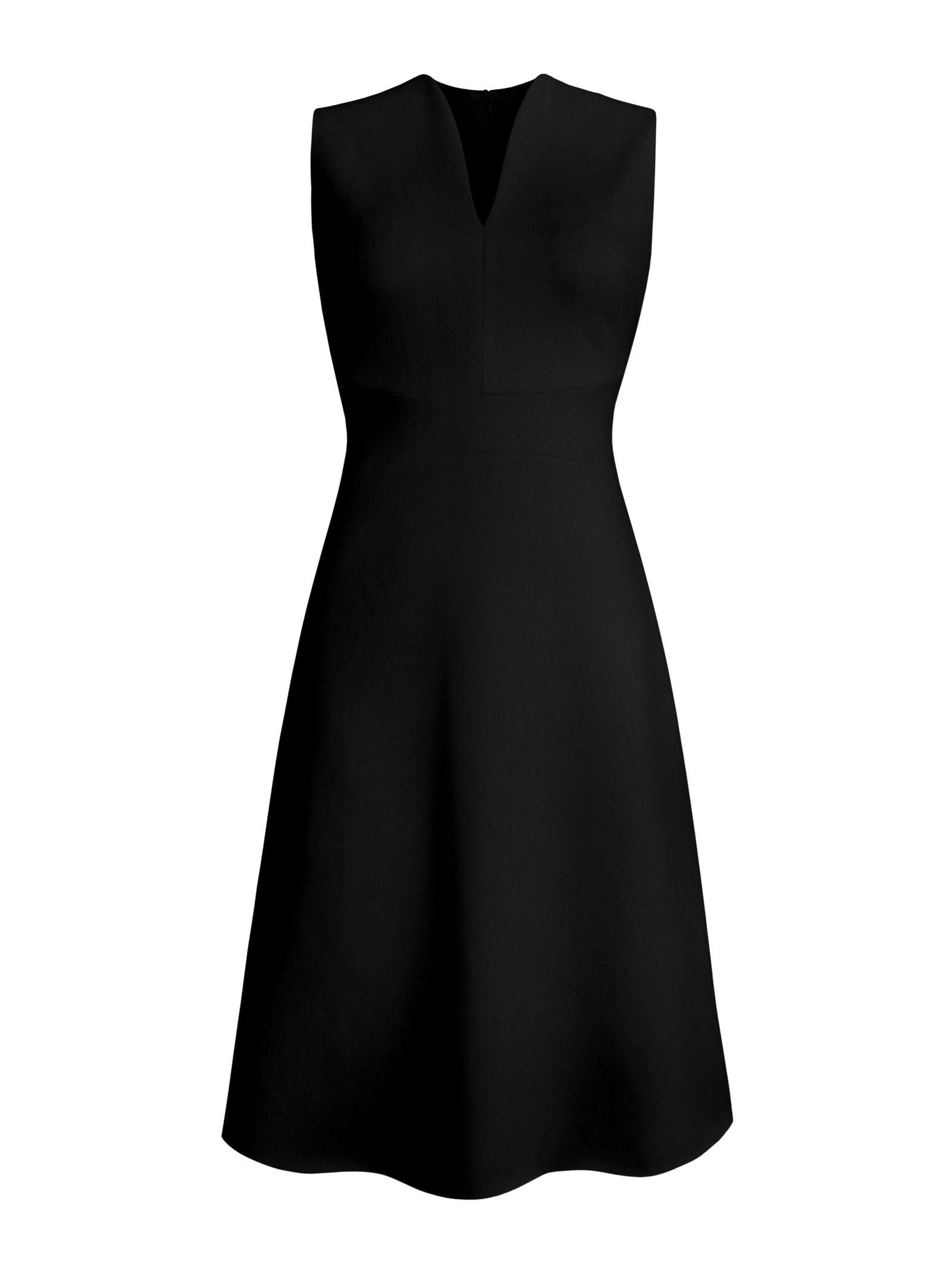 Sleeveless A Line Dress 8 Black