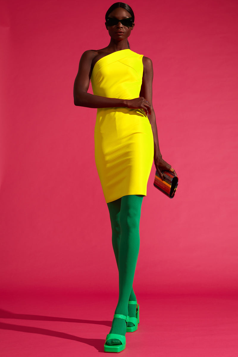 Asymmetrical Bodycon Dress L'MOMO Asymmetrical Bodycon Dress L'MOMO