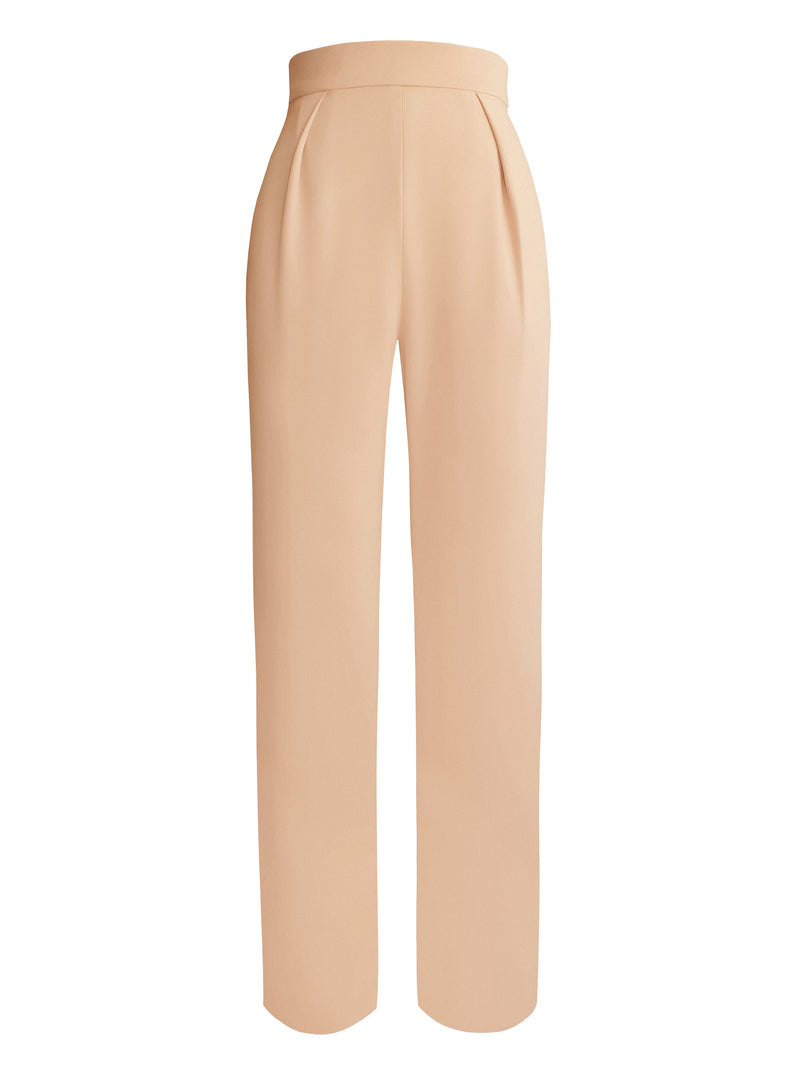 High-Waist Tapered Trousers