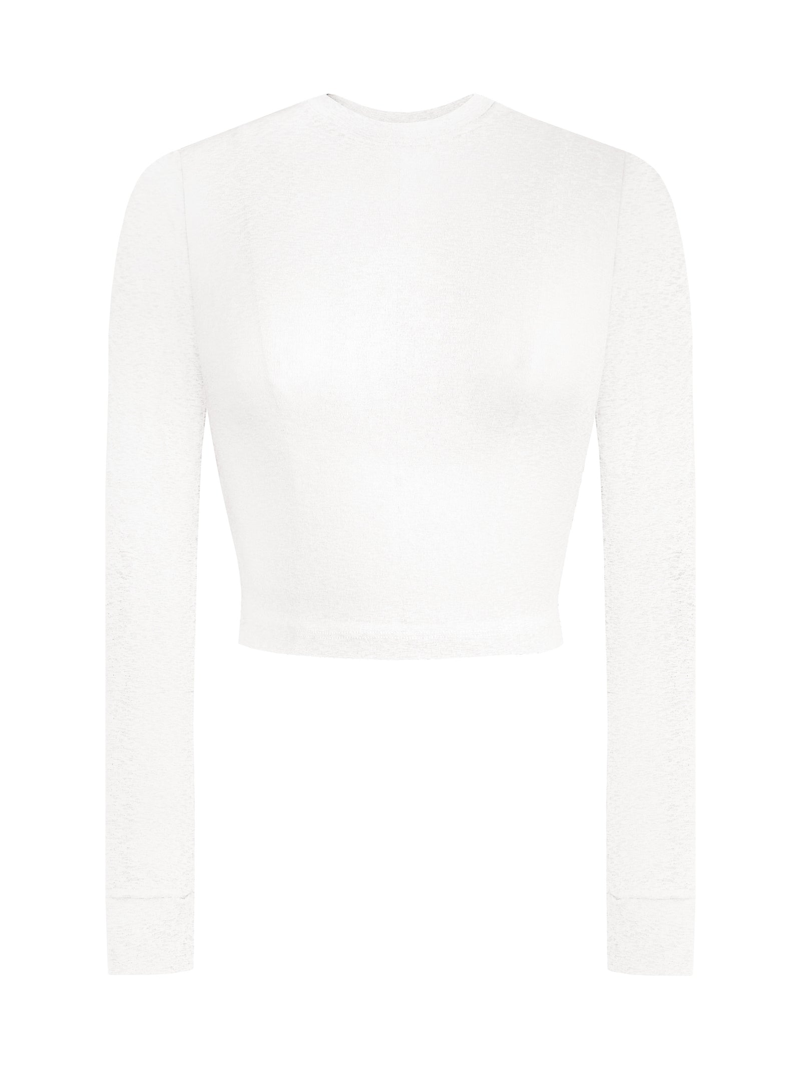 sheer white top long sleeve