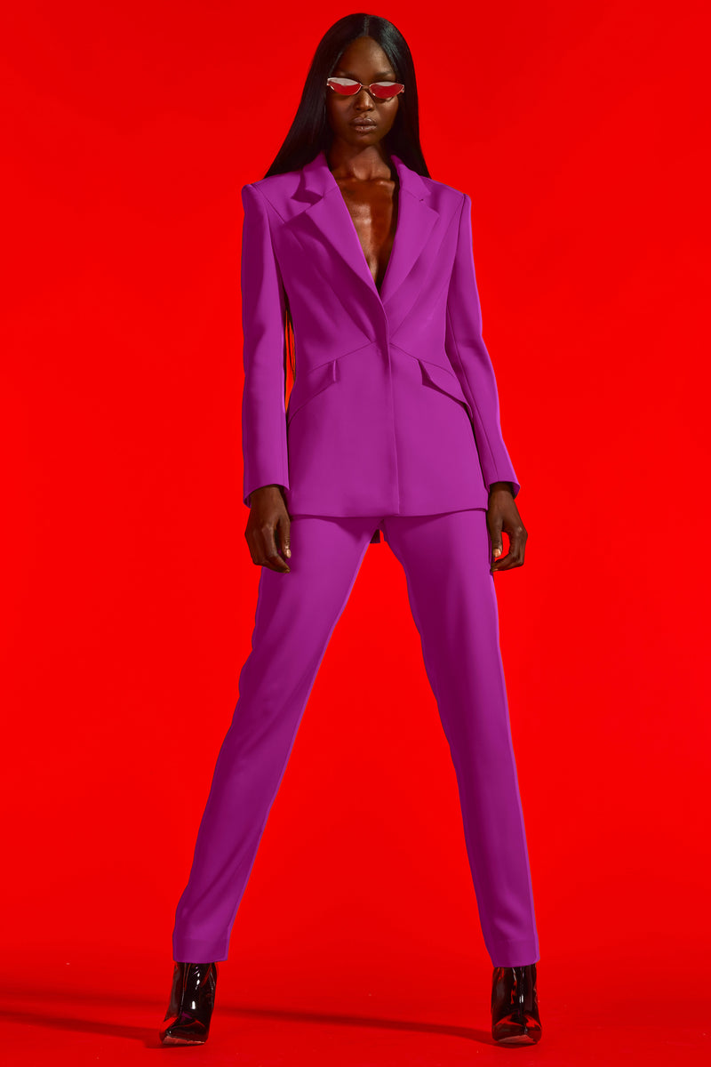 ALSLIAO Womens Zip Blazer Suit Qualities Slim Ladies Coat Formal
