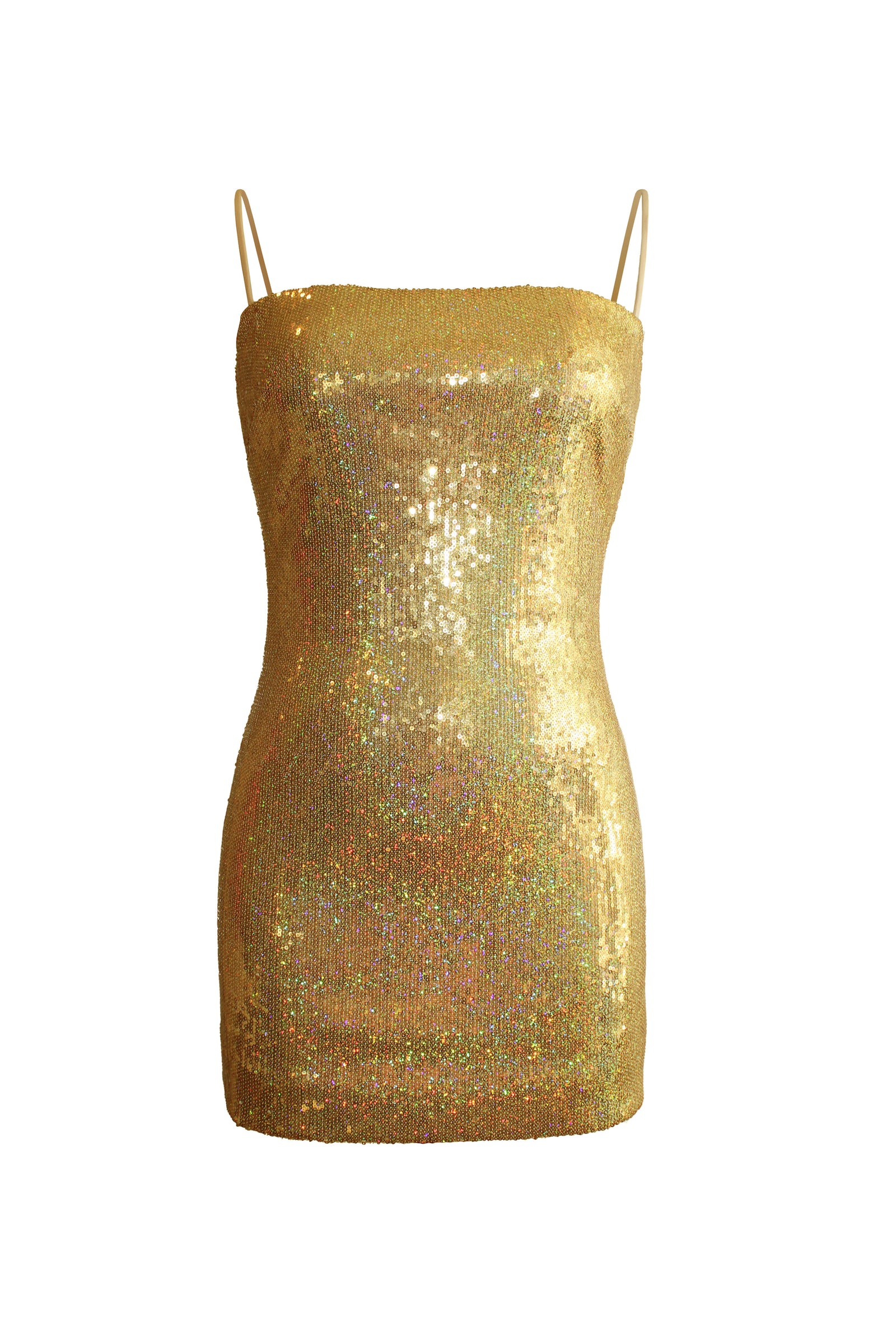 elazar mini dress gold shimmer Elazar Mini Dress Gold Shimmer main image 1