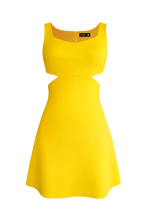 Mini Dress with Waist Cut-out