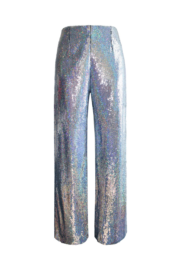 Psychedelic Straight Legged Sequin Pants